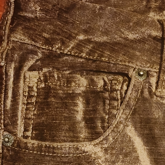 FREE PEOPLE Womens Crushed Velvet Ankle Straight Jean Pants Sz 25 Plum NWOT - Picture 6 of 7